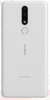 Задняя крышка корпуса Nokia 3.1 Plus Dual Sim TA-1104, TA-1113, TA-1117, TA-1118, TA-1124, TA-1125 белая Оригинал