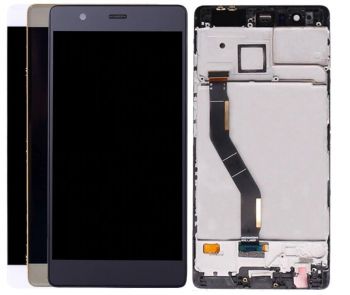 Дисплей Huawei P9 Plus VIE-L09, VIE-L29, VIE-AL10 с сенсором (тачскрином) золотой с рамкой Оригинал