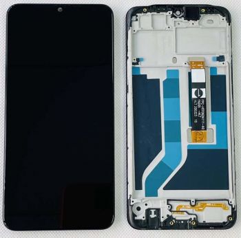 Дисплей Oppo A7, AX7 CPH1901, CPH1903, CPH1905, PBFM00, PBFT00 с сенсором (тачскрином) черный с рамкой Оригинал