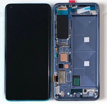 Дисплей Xiaomi Mi10 5G M2001J2G, Mi10 Pro 5G M2001J1G с сенсором (тачскрином) черный с рамкой Оригинал