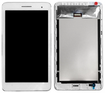 Дисплей Huawei MediaPad T1 7.0 T1-701u с сенсором (тачскрином) белый с рамкой Оригинал