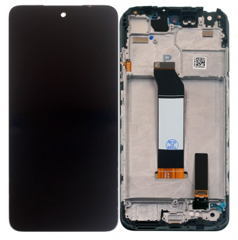 Дисплей Xiaomi Poco M3 Pro, Poco M3 Pro 5G M2103K19PG с сенсором (тачскрином) черный с рамкой Оригинал