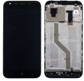 Дисплей ZTE Blade A6, Blade A6 Lite A0620, A0621, A0622 с сенсором (тачскрином) черный с рамкой Оригинал