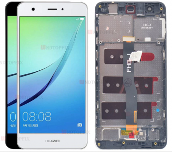 Дисплей (LCD) Huawei Nova (CAN-L11) с сенсором белый + рамка