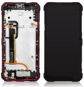 Дисплей Blackview BV6100 с сенсором (тачскрином) черный с рамкой Оригинал