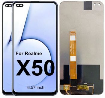 Дисплей Realme X50 5G RMX2144 с сенсором (тачскрином) черный