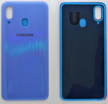 Задняя крышка корпуса Samsung A405 (SM-A405F) Galaxy A40 2019 голубая Оригинал