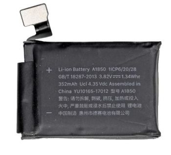 Аккумулятор (батарея) Apple Watch 3 42mm A1850 LTE-версия 352mAh Оригинал