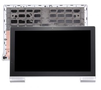 Дисплей Lenovo Yoga Tablet 2 Pro-1380, 1380F Wi-Fi с сенсором (тачскрином) черный с рамкой серебристого цвета Оригинал