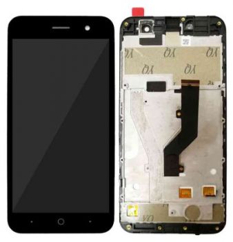 Дисплей ZTE Blade A520, A520C с сенсором (тачскрином) черный с рамкой Оригинал