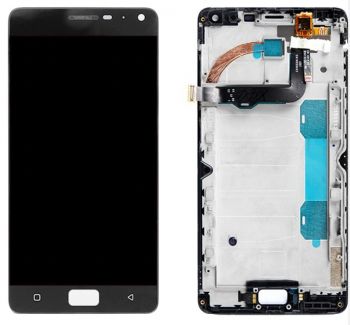Дисплей Lenovo P1a41, P1c58 Vibe P1, P1a42 Vibe P1 Pro, P1c72 Vibe P1 Turbo с сенсором (тачскрином) черный с рамкой Оригинал
