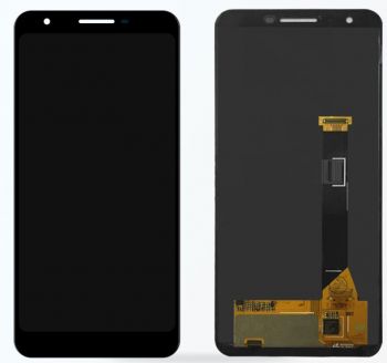 Дисплей Google Pixel 3a G020E, G020F, G020G, G020H с сенсором (тачскрином) черный Оригинал