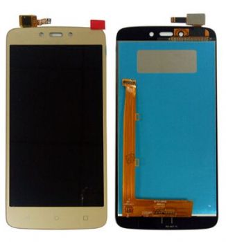 Дисплей Motorola XT1723, XT1724, XT1722, XT1721 Moto C Plus с сенсором (тачскрином) золотой