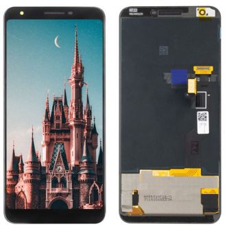 Дисплей Google Pixel 3a XL G020B, G020A, G020C с сенсором (тачскрином) черный Оригинал