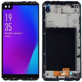 Дисплей LG V20 H910, H915, H918, VS995, US996, H990DS с сенсором (тачскрином) черный с рамкой Оригинал