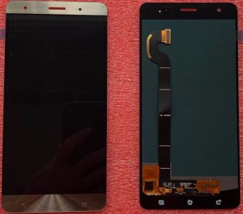 Дисплей Asus ZS570KL Zenfone 3 Deluxe Z016D с сенсором (тачскрином) золотой OLED
