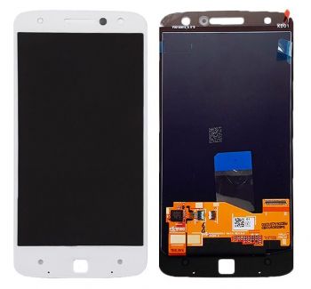 Дисплей Motorola XT1650-03, XT1650-01 Moto Z с сенсором (тачскрином) белый Оригинал