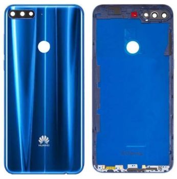 Задняя крышка корпуса Huawei Y7 Prime 2018 LDN-L21, LDN-TL10, LDN-LX2 синяя Оригинал