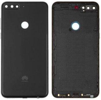 Задняя крышка корпуса Huawei Y7 Prime 2018 LDN-L21, LDN-TL10, LDN-LX2 черная Оригинал