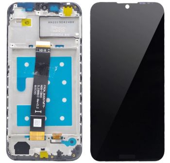 Дисплей Huawei Y5 2019 AMN-LX9, AMN-LX1, AMN-LX2, AMN-LX3 с сенсором (тачскрином) черный с рамкой