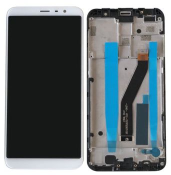 Дисплей Meizu M6T M811H, M811Q, M811M с сенсором (тачскрином) белый с рамкой