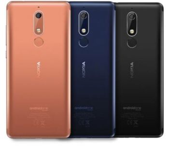 Задняя крышка корпуса Nokia 5.1 Dual Sim TA-1075, TA-1061, TA-1088, TA-1081, TA-1076 черная Оригинал
