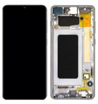 Дисплей Samsung M215 (SM-M215F) Galaxy M21 с сенсором (тачскрином) черный с рамкой Оригинал