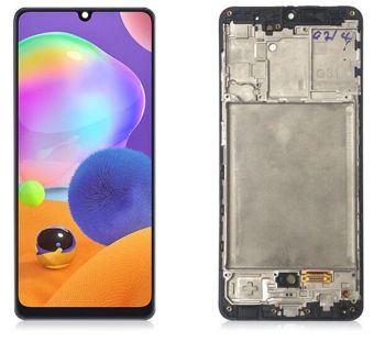Дисплей Samsung M315 (SM-M315F, SM-M315F/DS) Galaxy M31 с сенсором (тачскрином) черный с рамкой Оригинал