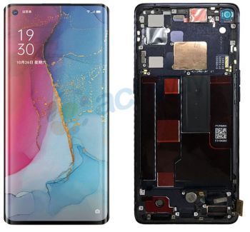 Дисплей OnePlus 8 IN2013, IN2017 с сенсором (тачскрином) черный с рамкой Оригинал