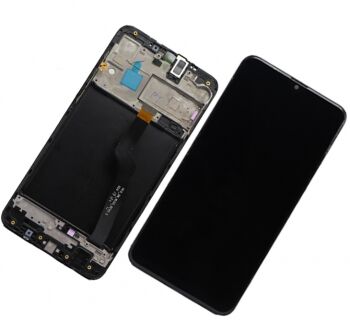 Дисплей Samsung M105 (SM-M105F) Galaxy M10 2019 с сенсором (тачскрином) черный с рамкой