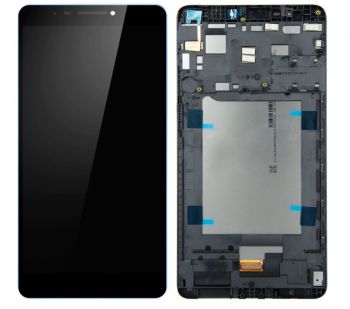 Дисплей Lenovo PB1-750M, PB1-750N, PB1-750P Phab с сенсором (тачскрином) черный с рамкой Оригинал