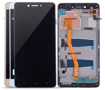 Дисплей Lenovo K6 Note K53a48 с сенсором (тачскрином) белый с рамкой Оригинал