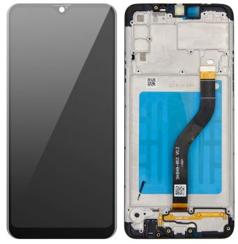 Дисплей Samsung A207 (SM-A207F, SM-A207F/DS) Galaxy A20s с сенсором (тачскрином) черный с рамкой