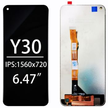 Дисплей Vivo Y30 1938 с сенсором (тачскрином) черный Оригинал