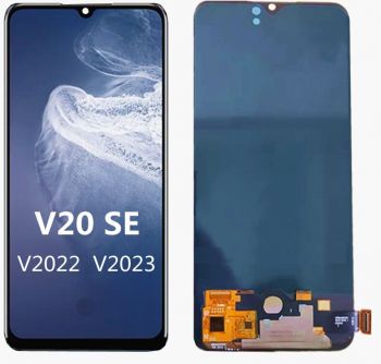 Дисплей Vivo V20 V2025, V2024. Vivo V20 SE V2022, V2023. Vivo V20 2021 V2040 с сенсором (тачскрином) черный OLED
