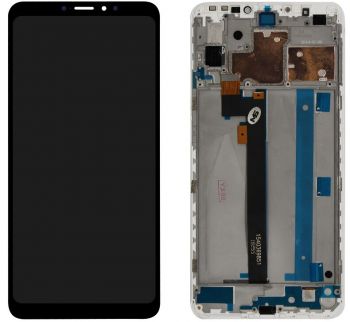 Дисплей Xiaomi Mi Max 3 M1804E4A с сенсором (тачскрином) черный с рамкой