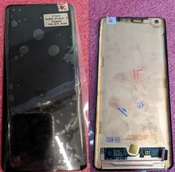 Дисплей Vivo X50 Pro V2005A, 2006 с сенсором (тачскрином) черный Оригинал