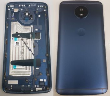 Задняя крышка корпуса Motorola XT1794, XT1793, XT1792 Moto G5s синяя Оригинал