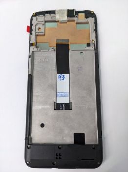 Дисплей Oukitel C23 Pro с сенсором (тачскрином) черный с рамкой Оригинал