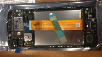 Дисплей Samsung A127 (SM-A127F, SM-A127F/DS) Galaxy A12 Nacho с сенсором (тачскрином) черный с рамкой Оригинал