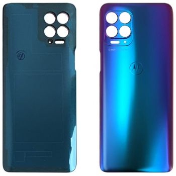 Задняя крышка корпуса Motorola XT2125, XT2125-4 Moto G100 синяя Оригинал