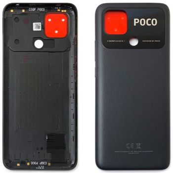 Задняя крышка корпуса Xiaomi Poco C40 220333QPG черная Оригинал