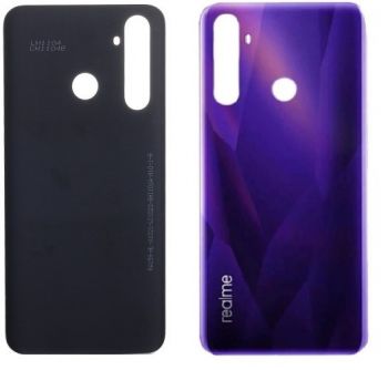 Задняя крышка корпуса Realme 5 Pro RMX1971 фиолетовая Оригинал