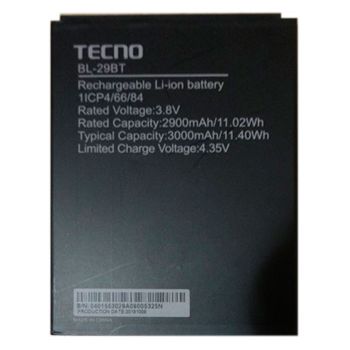 Аккумулятор (батарея) Tecno Spark 4 Air KC6, KC1J BL-29BT 3000mAh Оригинал