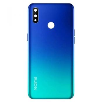 Задняя крышка корпуса Realme 3 RMX1821, RMX1825 синяя Оригинал