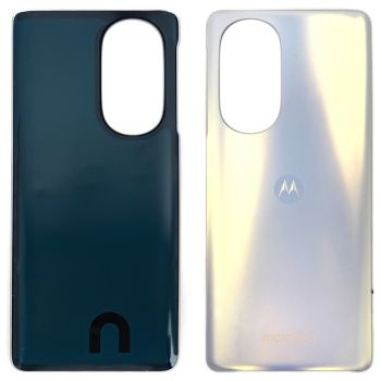 Задняя крышка корпуса Motorola XT2201-1, XT2201-2, XT2201-6 Edge 30 Pro, Edge X30 белая Оригинал