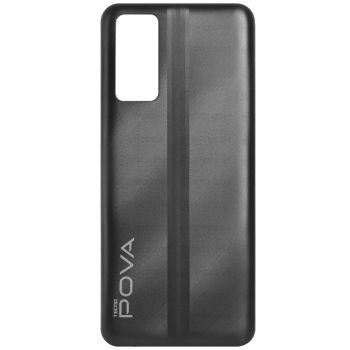 Задняя крышка корпуса Tecno Pova 2 LE7, LE7n черная