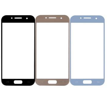 Стекло сенсорного экрана Samsung A520 (SM-A520F, A520F/DS) Galaxy A5 2017 Duos голубое Оригинал
