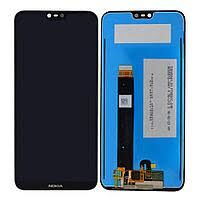 Дисплей (LCD) Nokia 6.1 Plus (TA-1103), (Nokia X6 2018) с сенсором чёрный