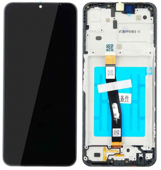 Дисплей Samsung A226 (SM-A226B, SM-A226B/DS) Galaxy A22 5G с сенсором (тачскрином) черный с рамкой
